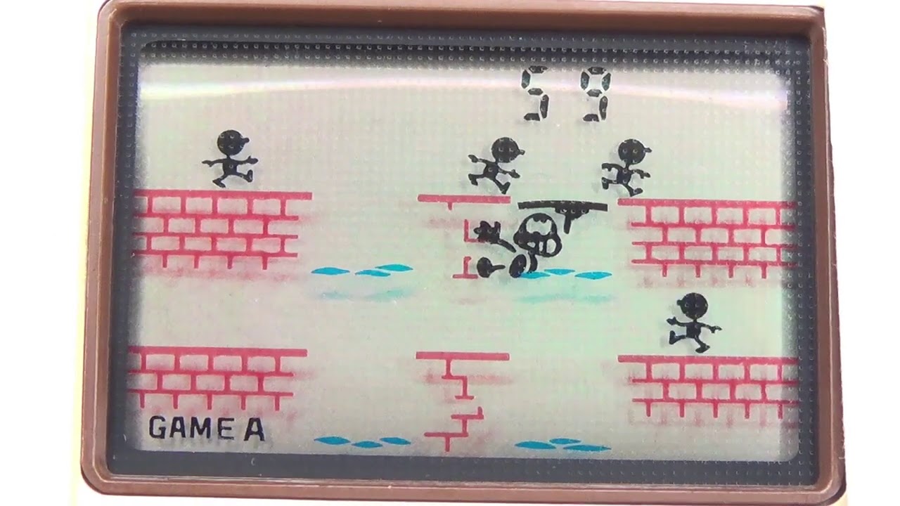 レトロ 液晶ゲーム】ゲームウォッチ マンホール 電子 液晶 玩具 携帯