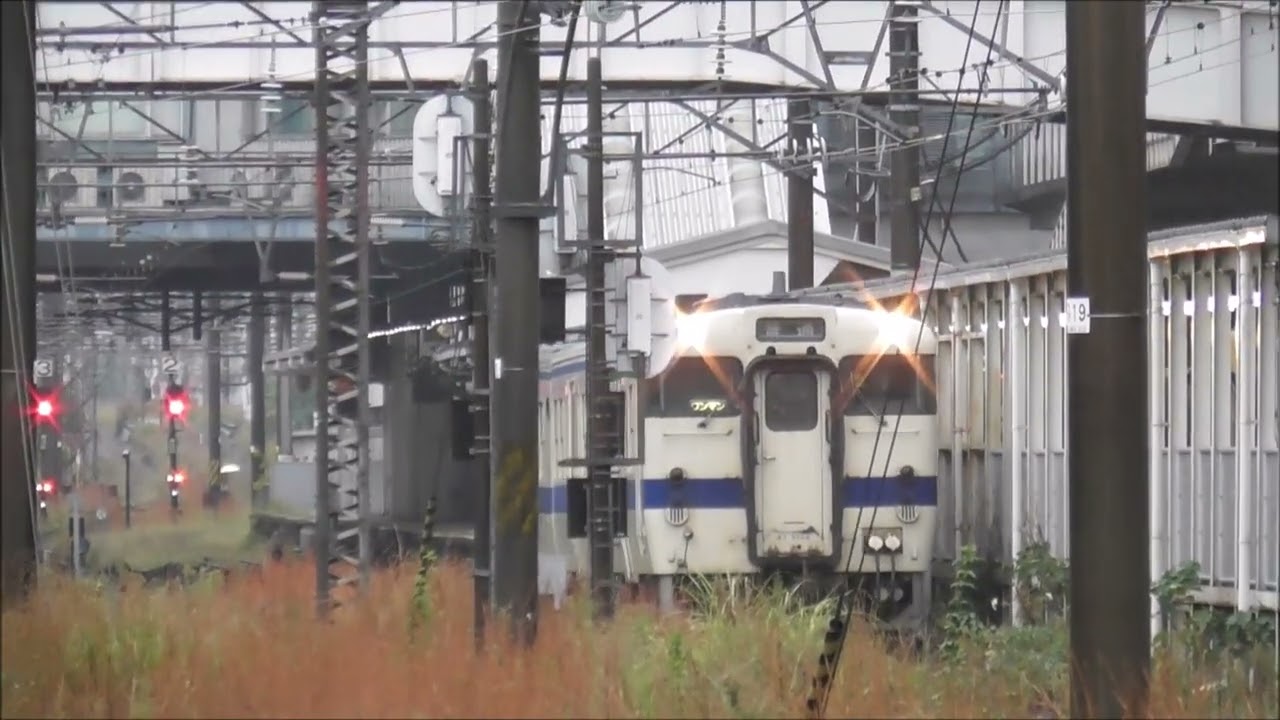 JR九州 鹿児島車両センターからキハ47 47 8123+47 9048 鹿児島中央駅