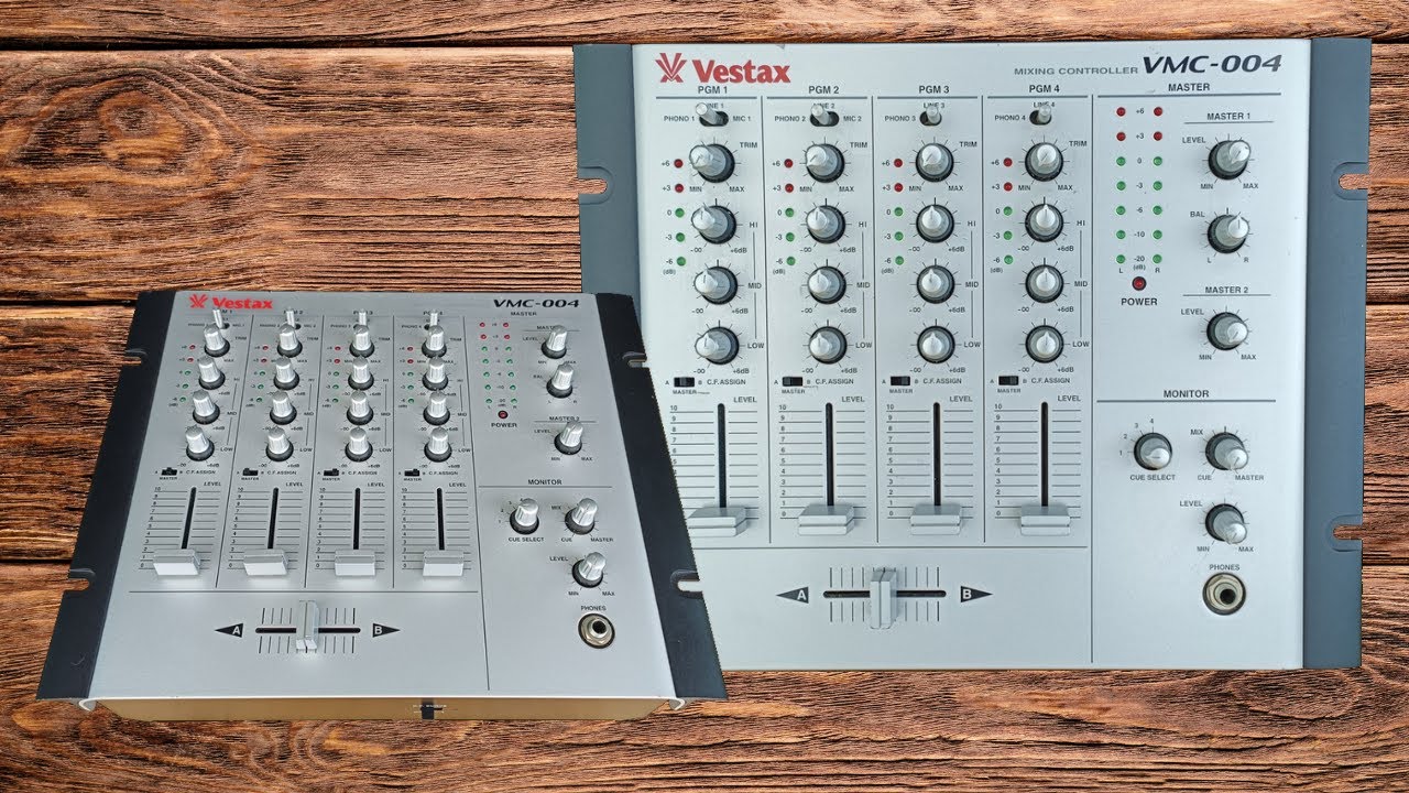VESTAX VMC-004 Mixing Controller || Serial No. G4B084238 - YouTube