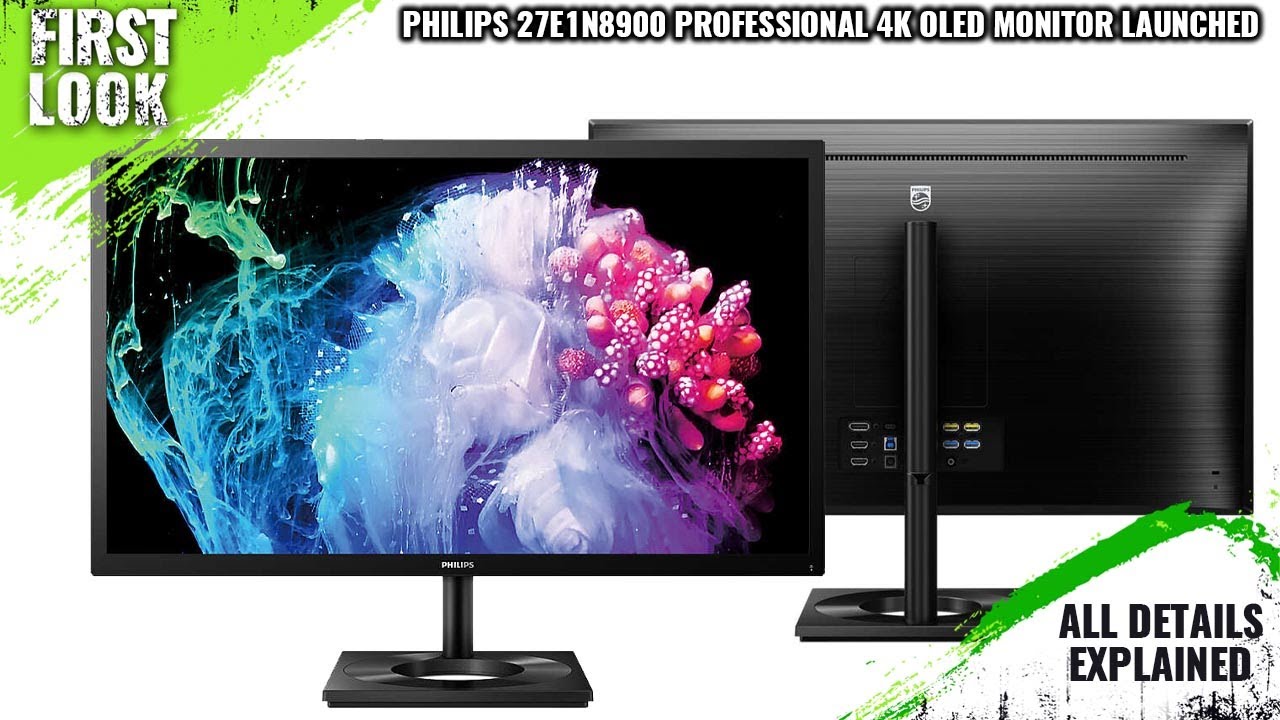 Philips 27E1N8900 Professional 4K OLED Monitor Launched