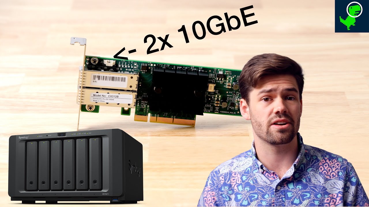 Installing Dual 10GbE SFP+ Card in Synology DS1621+ - YouTube