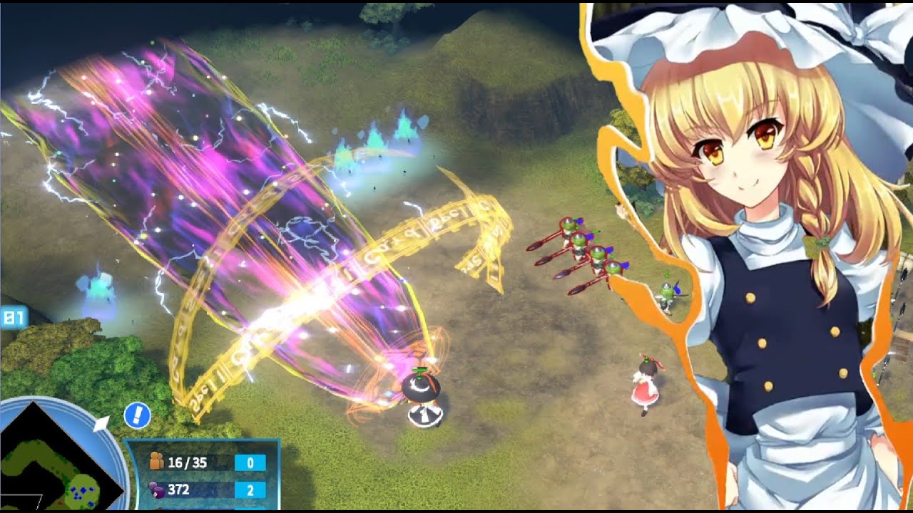幻想戦略録 - The Touhou Empires - Demo Gameplay - Real Time Tactic
