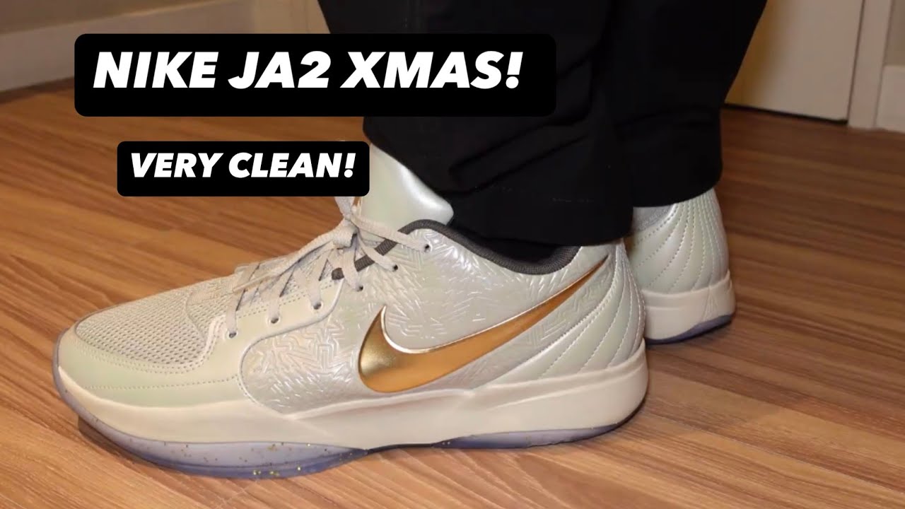 NIKE JA2 TREE TOPPER XMAS SHOE REVIEW ON FOOT! VERY CLEAN LOOK! JA