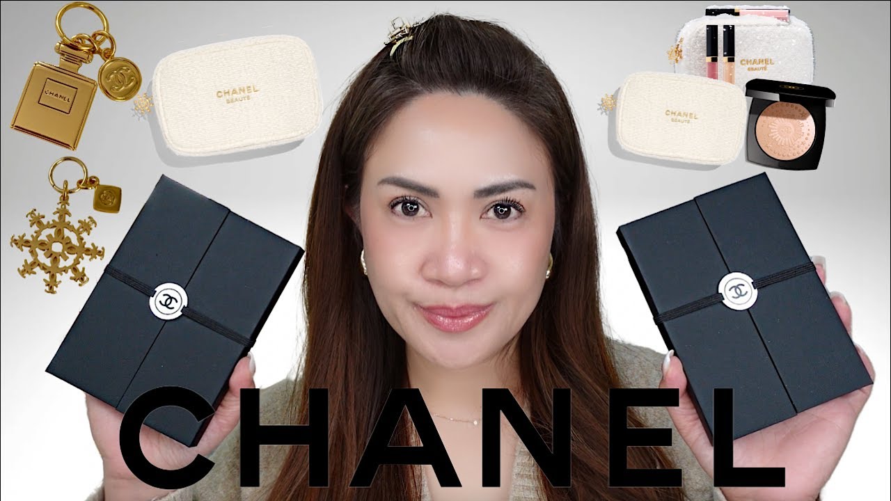 CHANEL HOLIDAY GIFT SET 2024 | CHANEL HOLIDAY MAKEUP | CHANEL FREE
