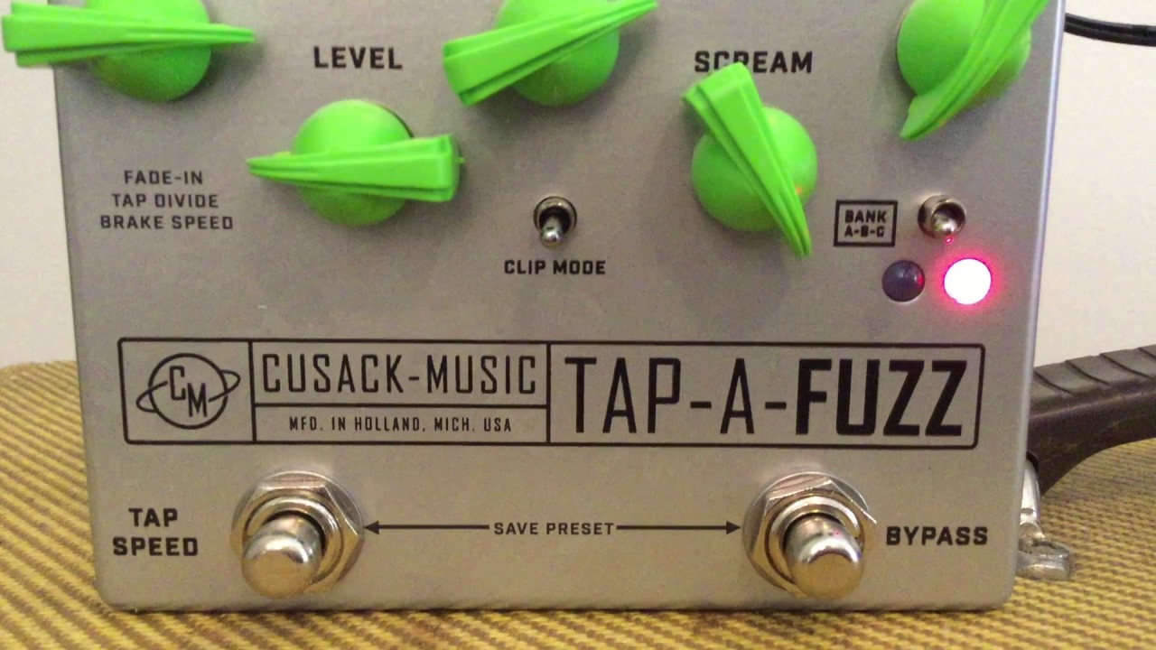 Cusack Music Tap-a-Fuzz Fuzz Tremolo Workstation Pedal Demo Video