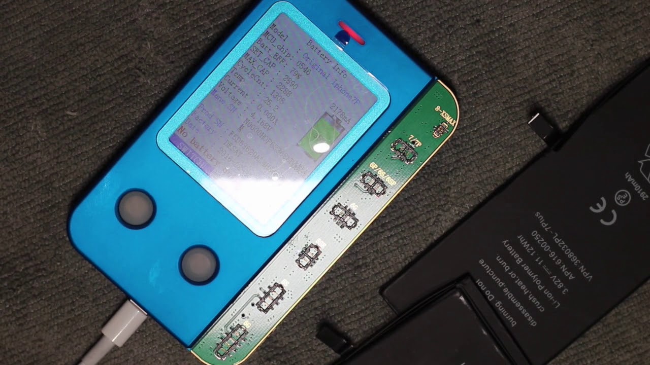 JC-B1 iPhone修理後バッテリーの状態は利用できません直す機材 - YouTube