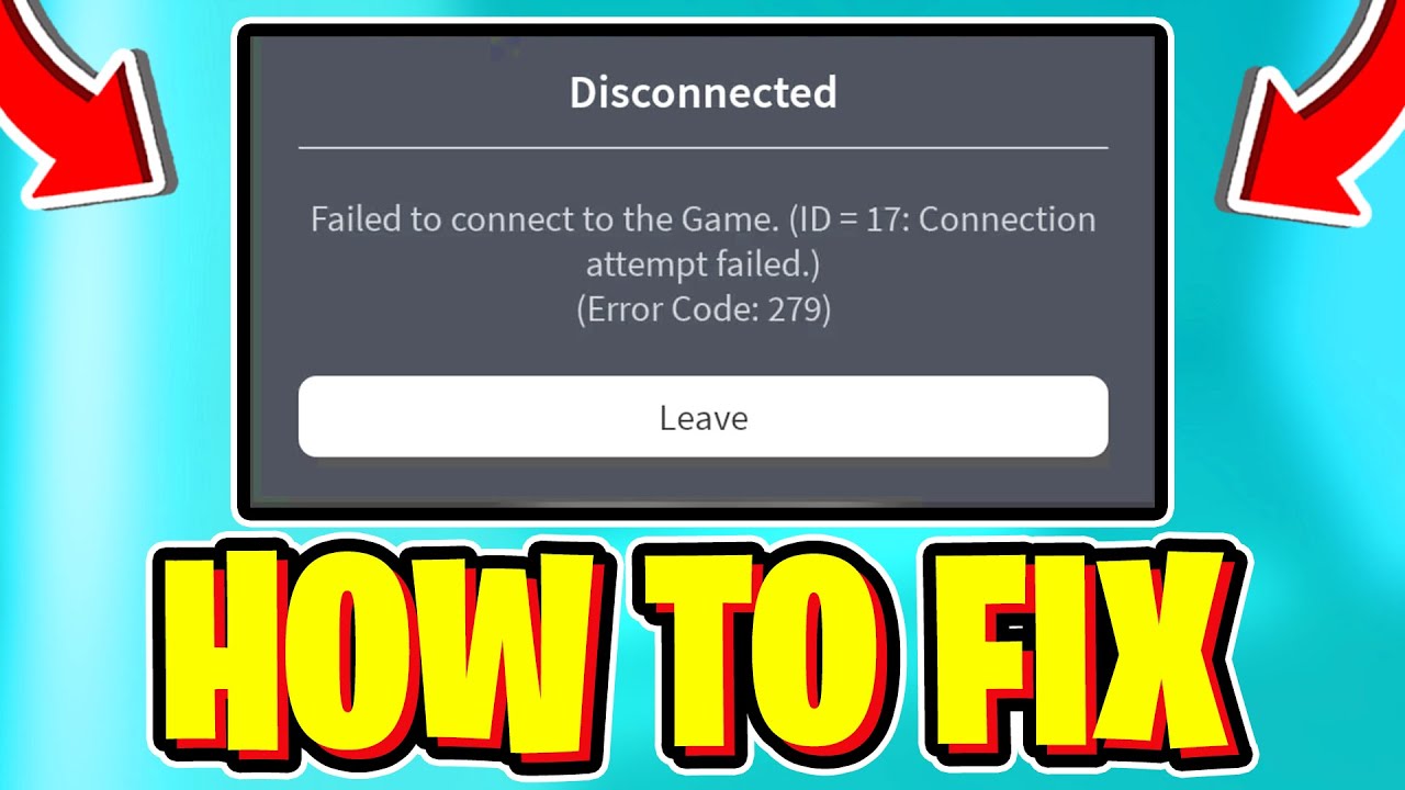 How To FIX ROBLOX ERROR CODE 279! (Roblox Failed To Connect To