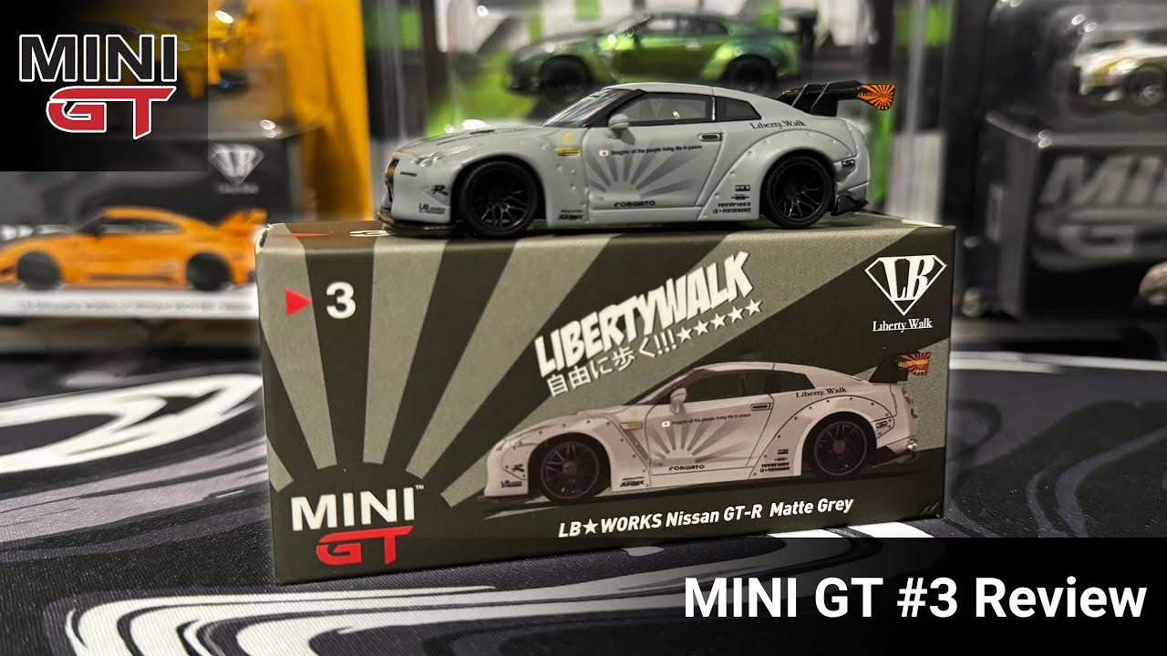 Mini GT - LB WORKS Nissan GT-R Matte Grey #3 - MGT00003 - YouTube