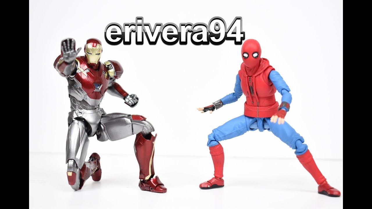 Bandai Tamashii Nations SH Figuarts Iron Man Mark 47 and Homemade