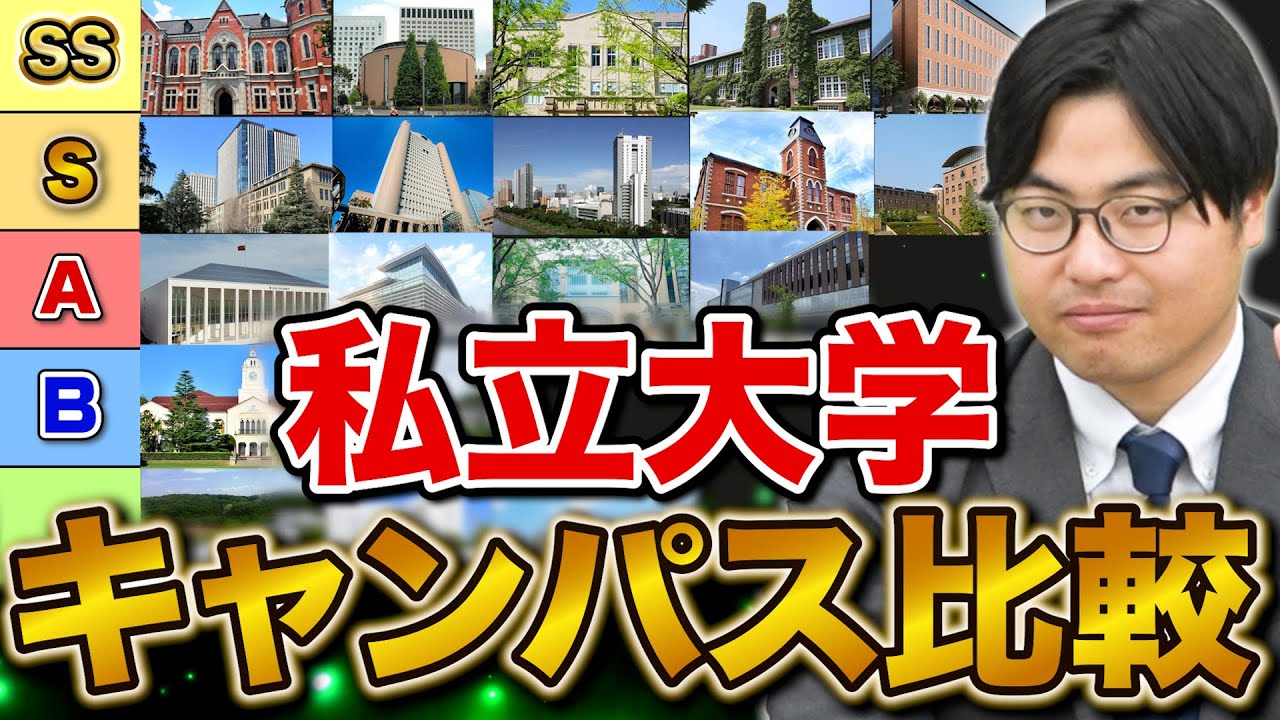 格付け】早慶・上智・MARCH・関関同立！キャンパスをランクに分けてご
