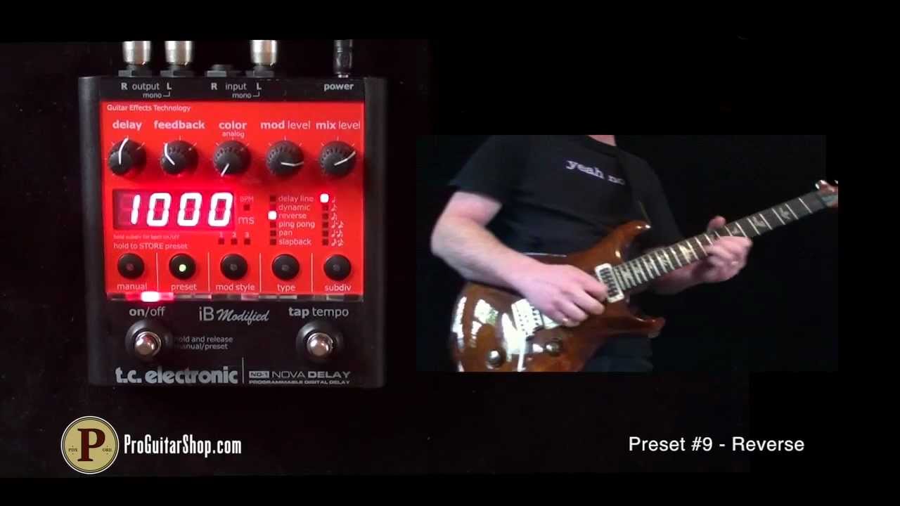 TC Electronic Nova Delay iB Modified - Stereo - YouTube