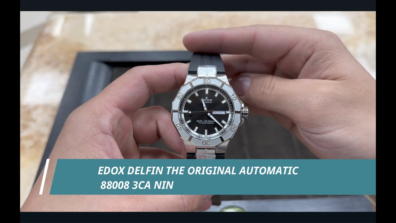 EDOX DELFIN THE ORIGINAL DAY DATE AUTOMATIC 88008 3CA NIN - YouTube