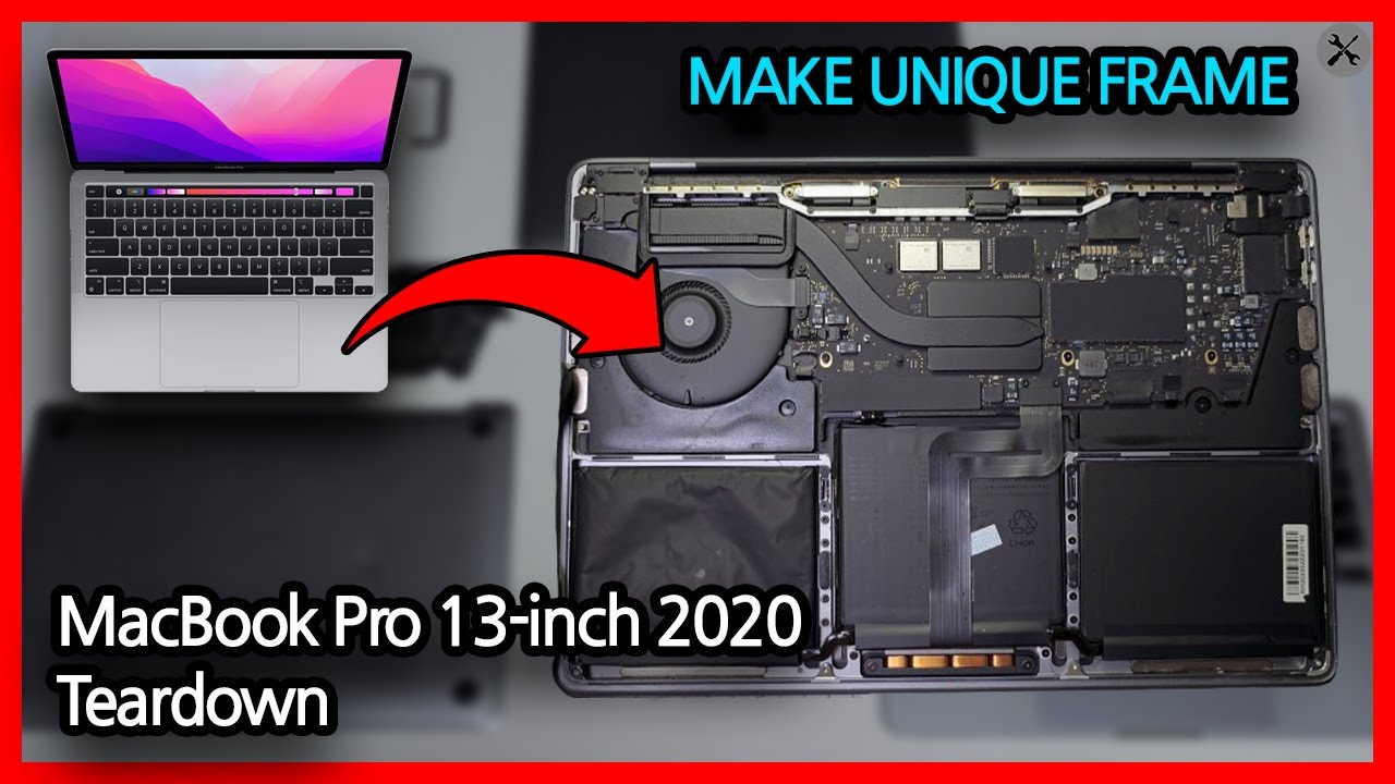 MacBook Pro M1 13inch 2020 Teardown | Disassembling Parts
