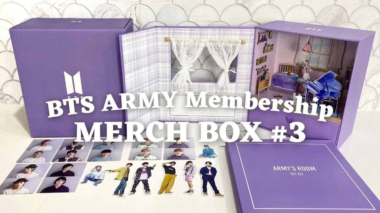 BTS MERCH BOX #3 | ARMY Membership Merch Pack | | UNBOXING ASMR