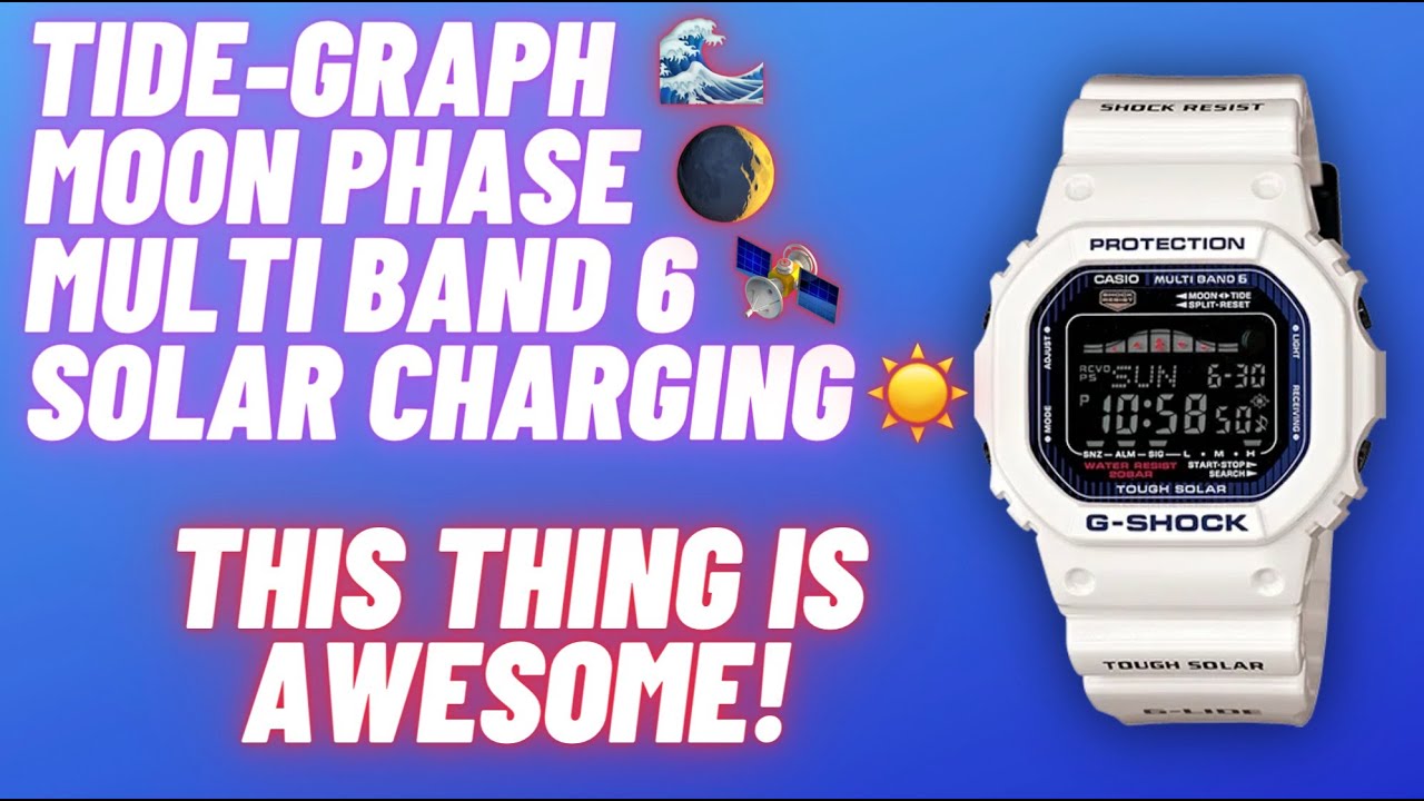G-SHOCK G-LIDE GWX-5600C-7JF Overview // Best Tide Watch? // Solar