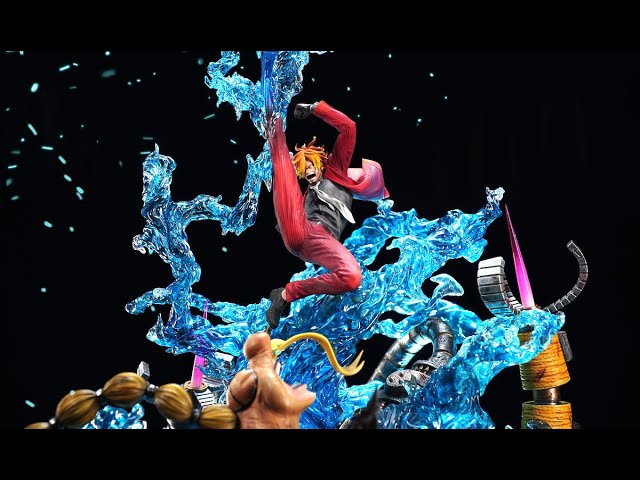 Vinsmoke Sanji VS Queen (サンジ VS クイーン) Ifrit Jambe (魔神風脚