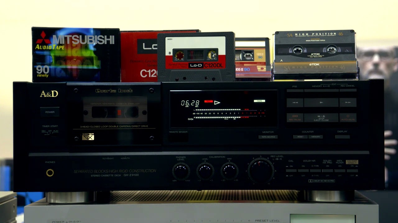 A&D GX-Z9100 кассетная дека со сквозным каналом, высшая модель