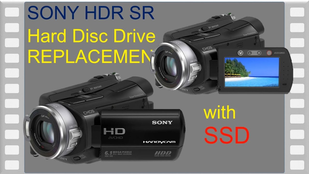 SONY HDR SR8 HDD to SSD - YouTube