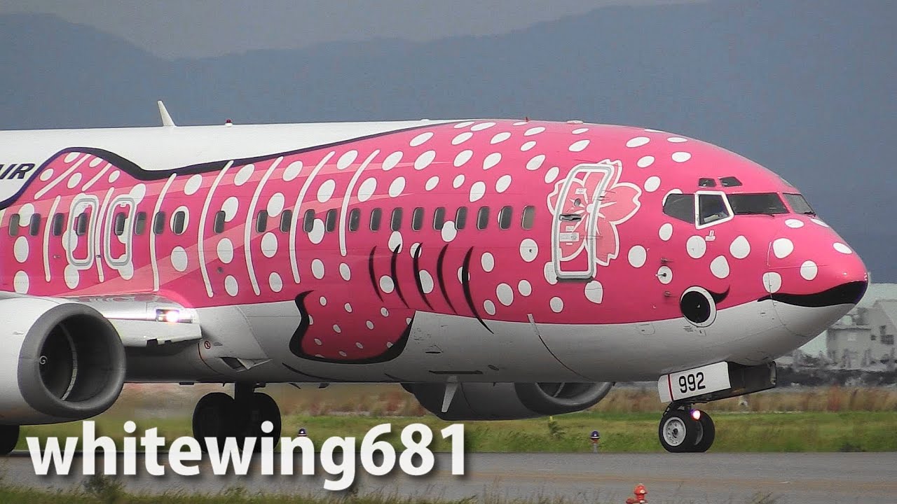 さくらジンベエ] JTA Boeing 737-400 JA8992 TAKE-OFF KOMATSU Airport