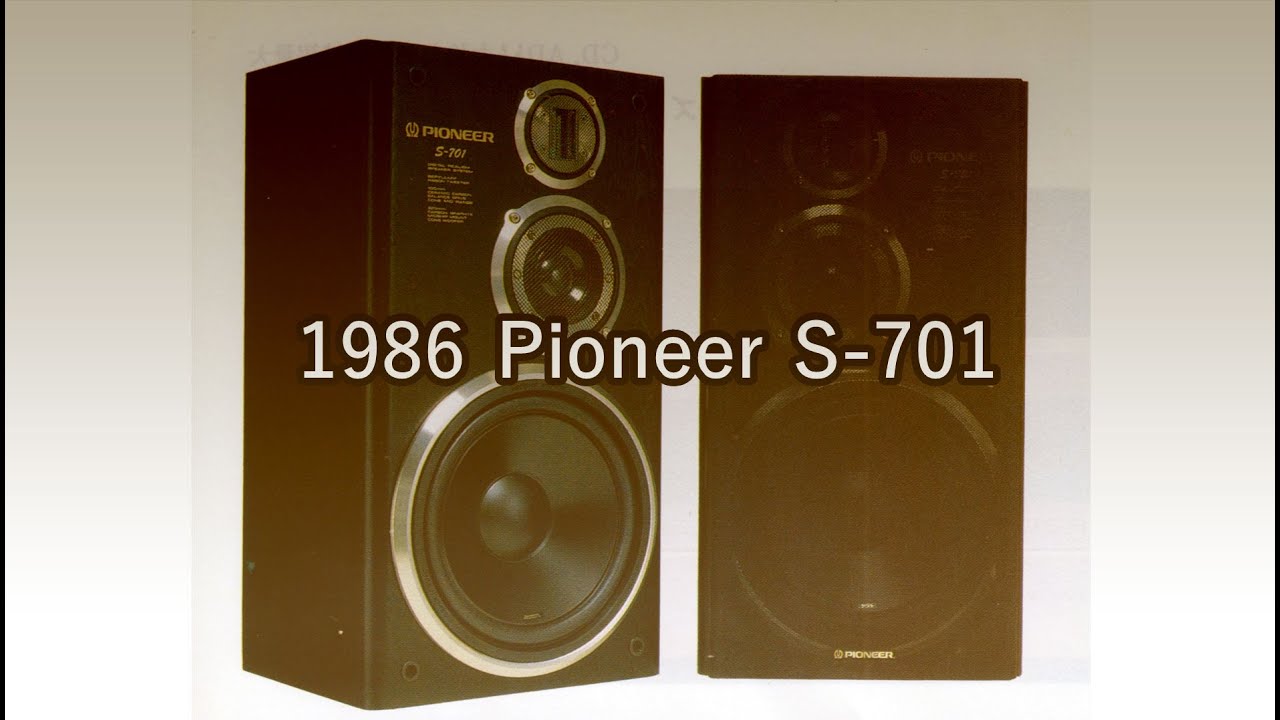 1986 Pioneer S-701 - YouTube
