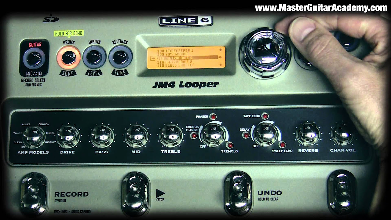 Line 6 JM-4 Looper Time Stretching & Tempo Change - YouTube