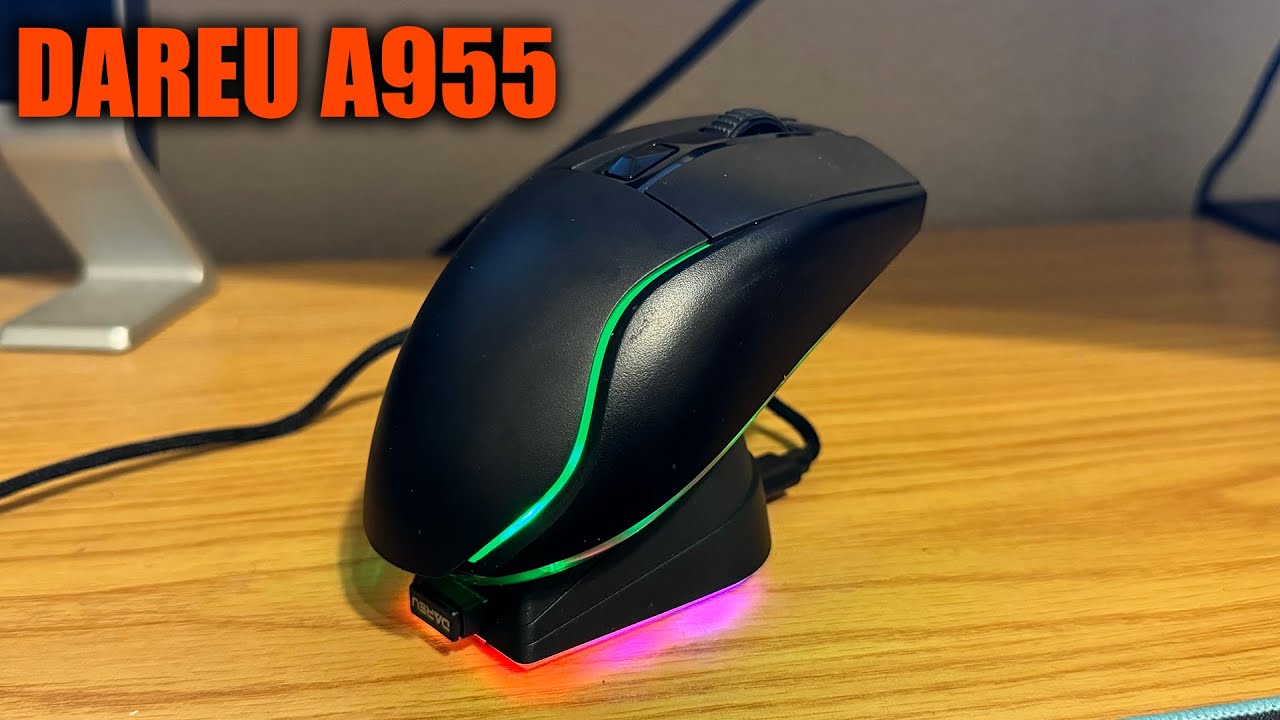 Best BUDGET Wireless Gaming Mouse - Dareu A955 Gaming Mouse - YouTube