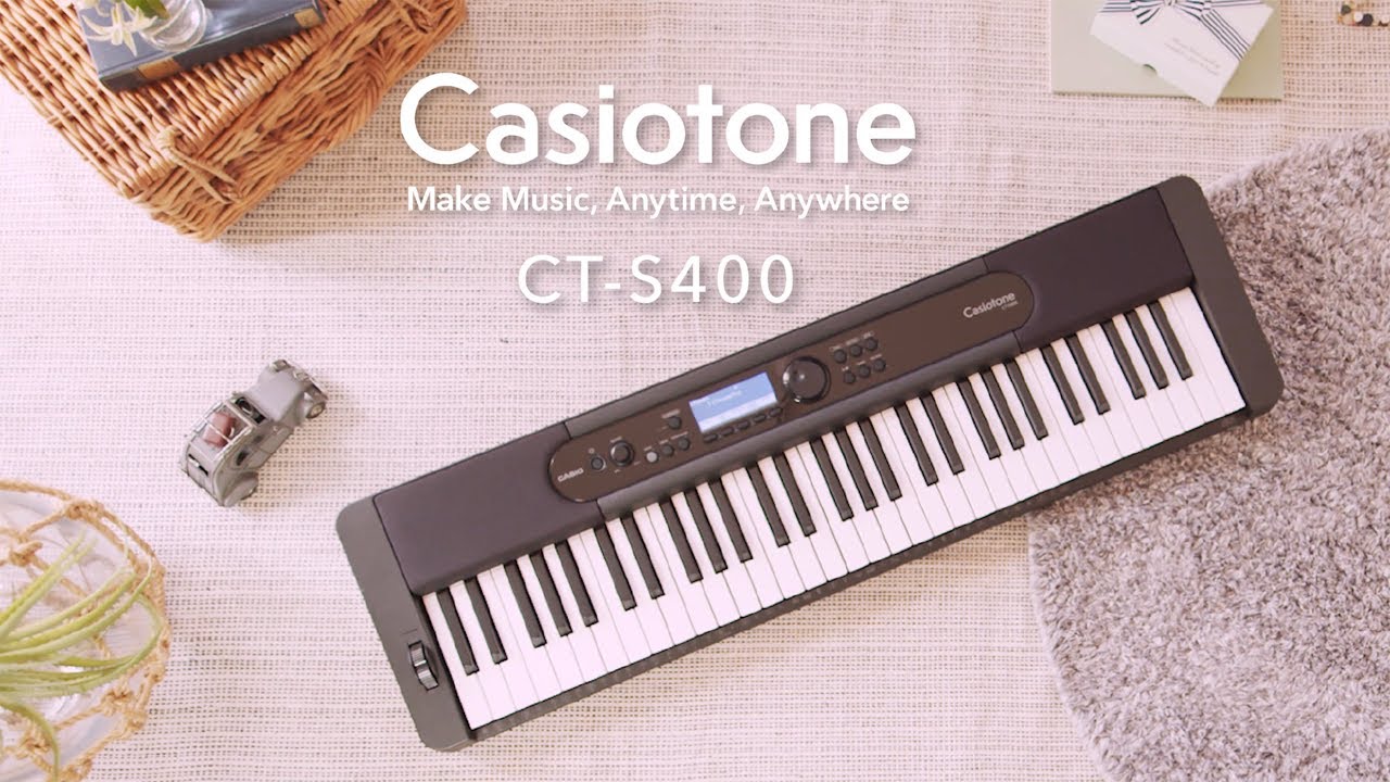 キーボード 電子ピアノ CASIO CT-S400 61鍵盤 スタンド・イスセット