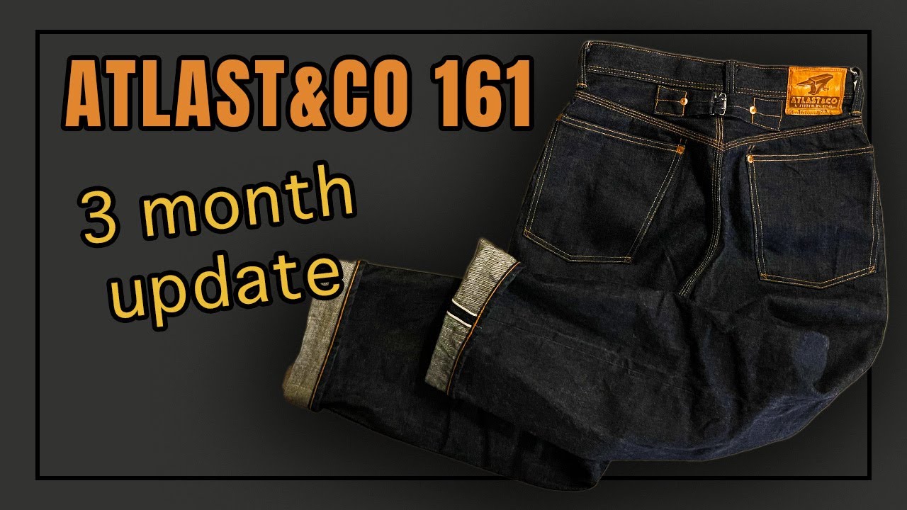 アットラストジーンズ3ヶ月経年変化 やっぱり良いジーンズ - YouTube