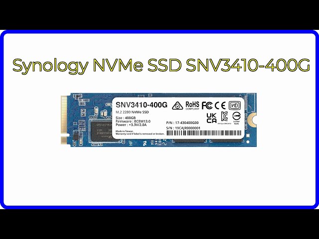 REVIEW (2026): Synology NVMe SSD SNV3410-400G. First Look. - YouTube