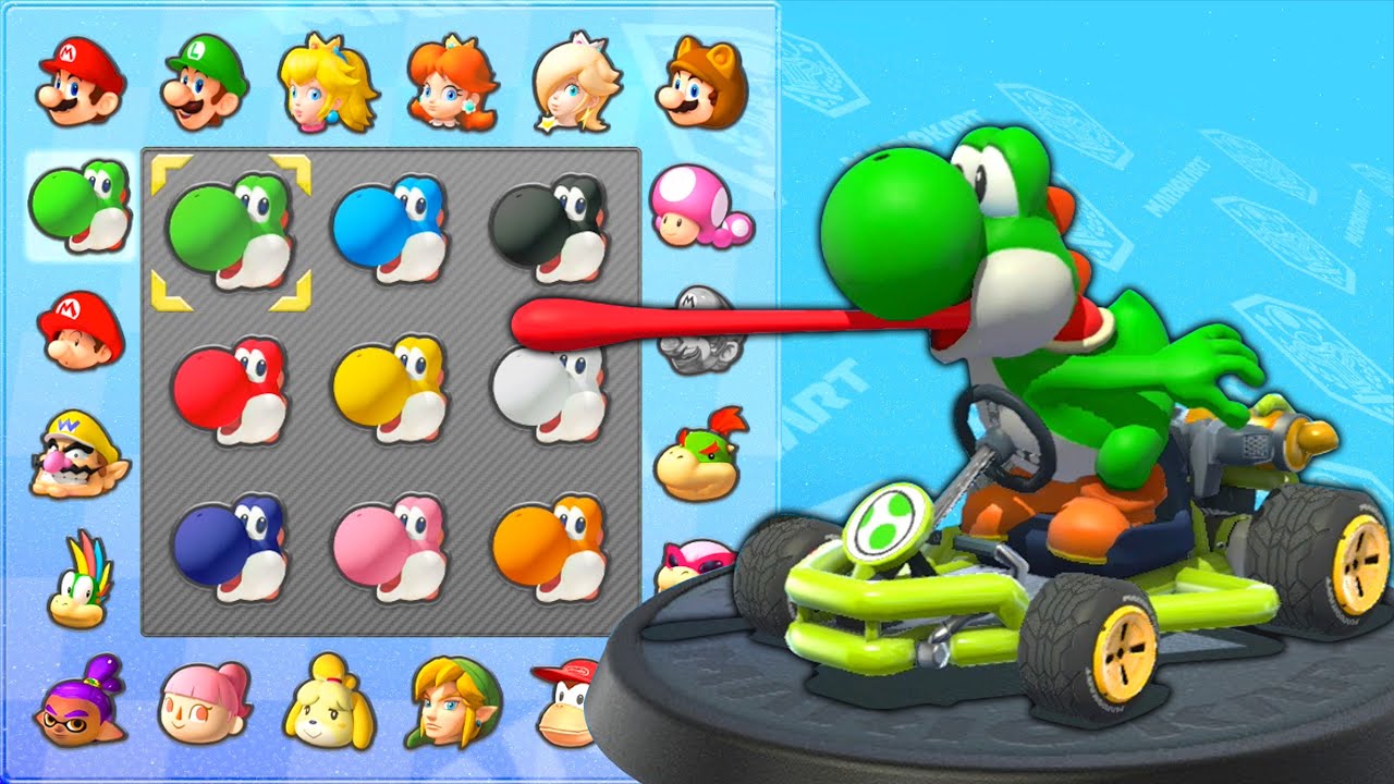 マリオカート8デラックス】いろんな色のヨッシーが登場にNintendo