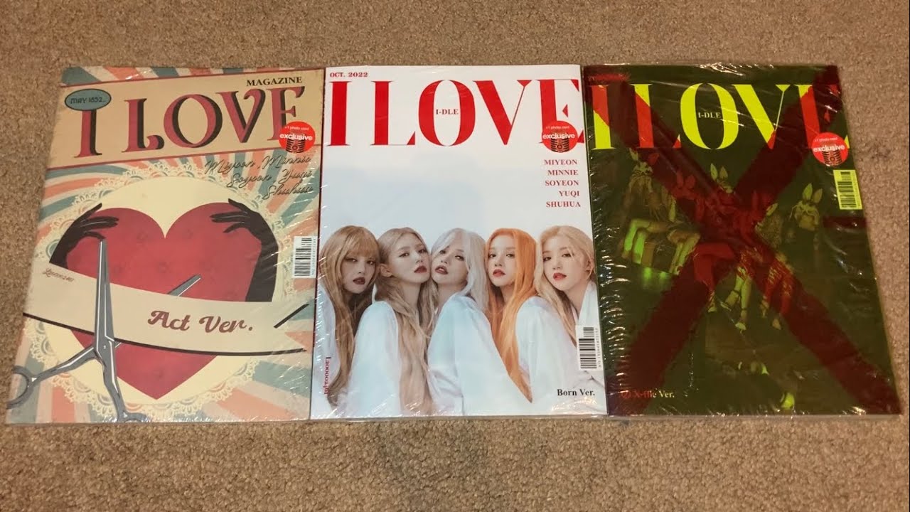 G)I-DLE I LOVE Target Exclusive Unboxing All 3 Versions (Act, Born