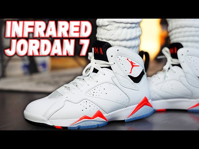 Air Jordan 7 White Infrared Review and On Foot - YouTube