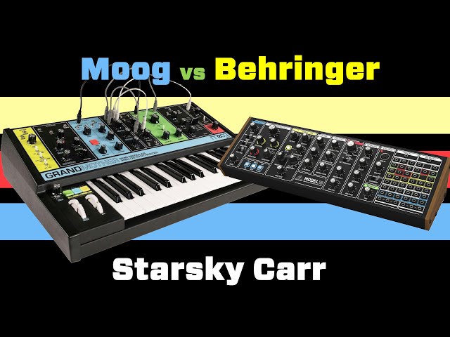 Behringer Model15 vs Moog Grandmother - YouTube
