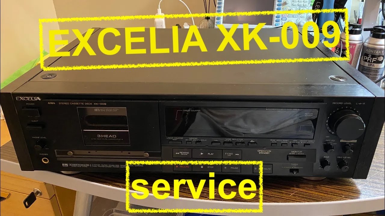 AIWA EXCELIA XK-009 tapedeck repair fix #diy #repair #japan E0079