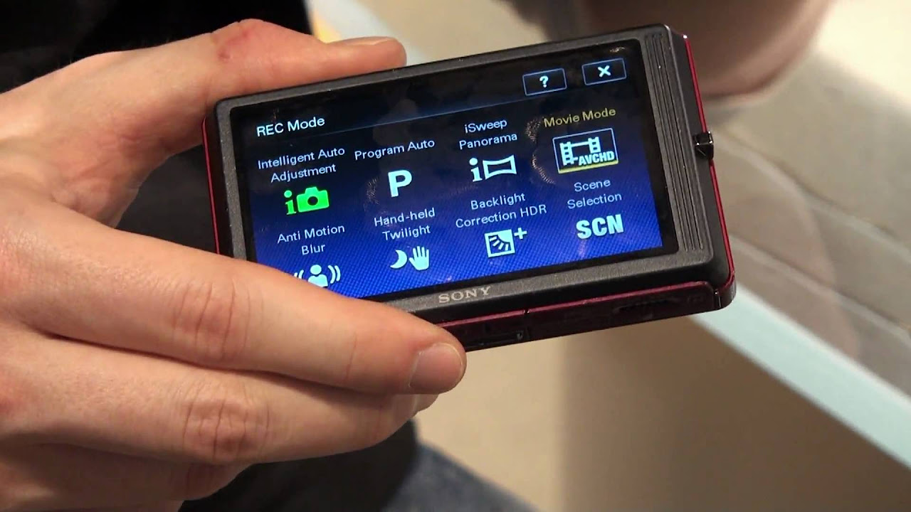 Hands on with the Sony Cybershot DSC-TX7 - YouTube