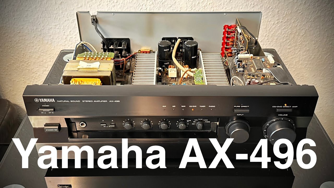 Yamaha AX-496 Natural Sound Stereo Amplifier Demo - YouTube