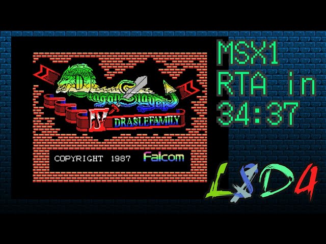 MSX1) ドラゴンスレイヤー4 RTA / Dragon Slayer 4 (Legacy of the