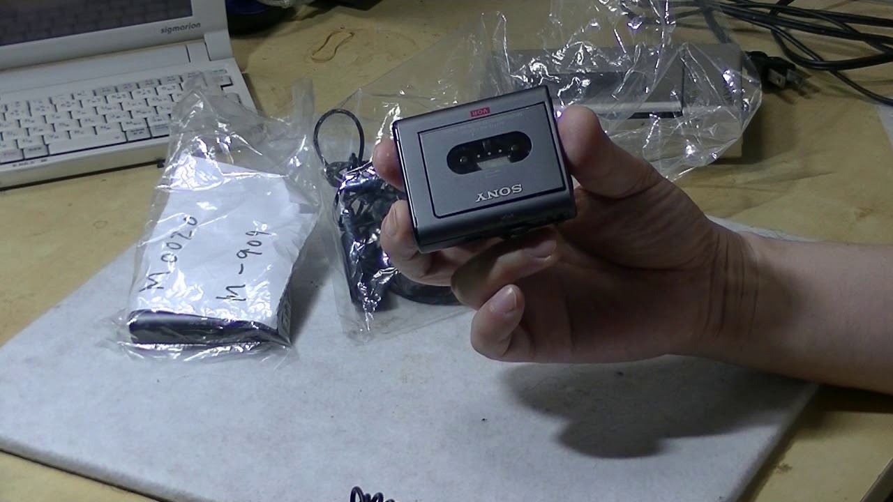 またまたSONYの世界最小マイクロカセットレコーダーM-909を買って