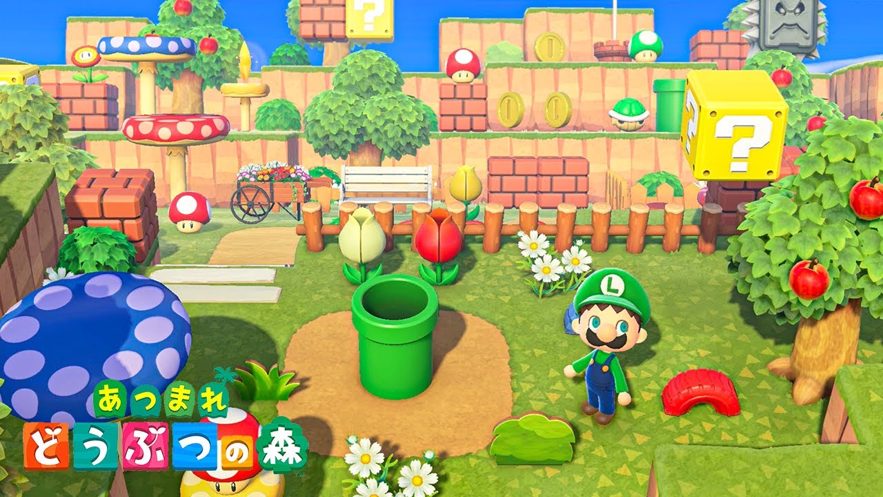 あつ森】ニンテンドーワールドをイメージしたマリオエリア作り！【島