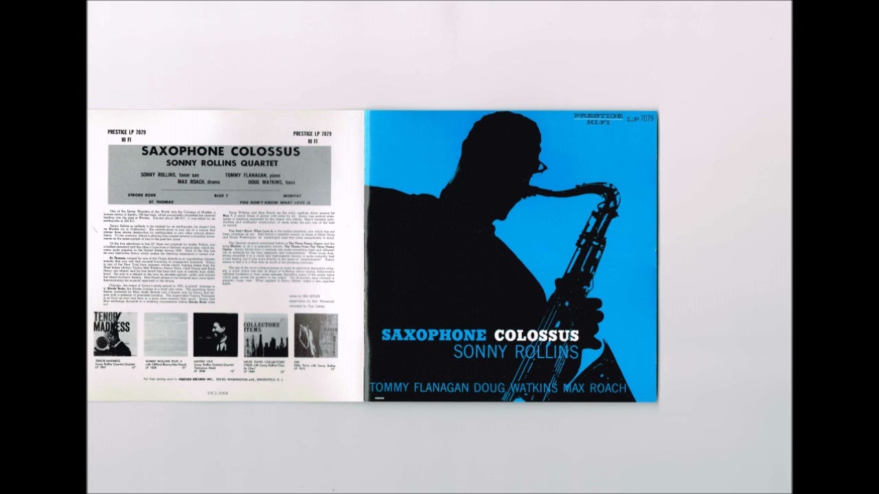 Saxophone Colossus SONNY ROLLINS - YouTube