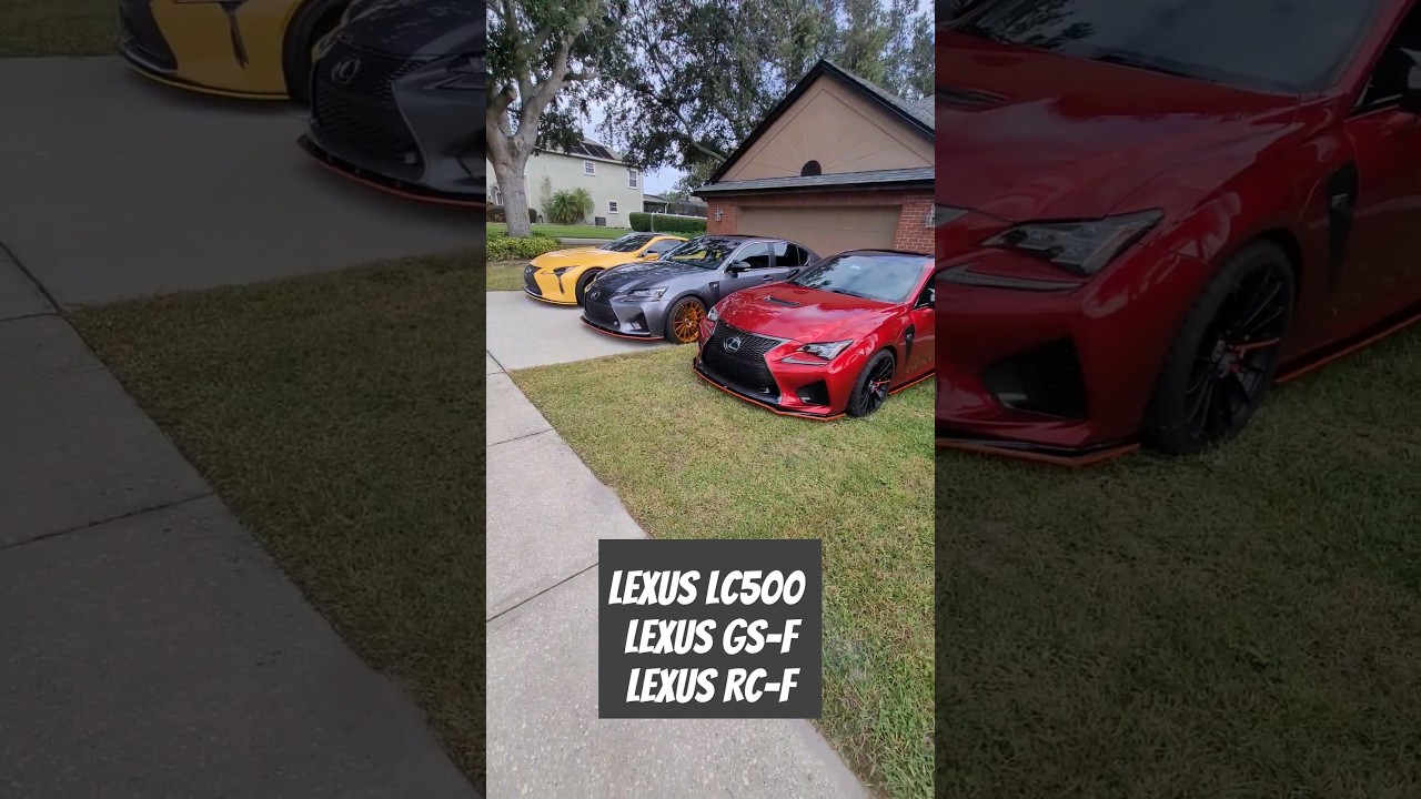 Amazing lineup of #lexus 2UR-GSE #performance vehicles. Which do