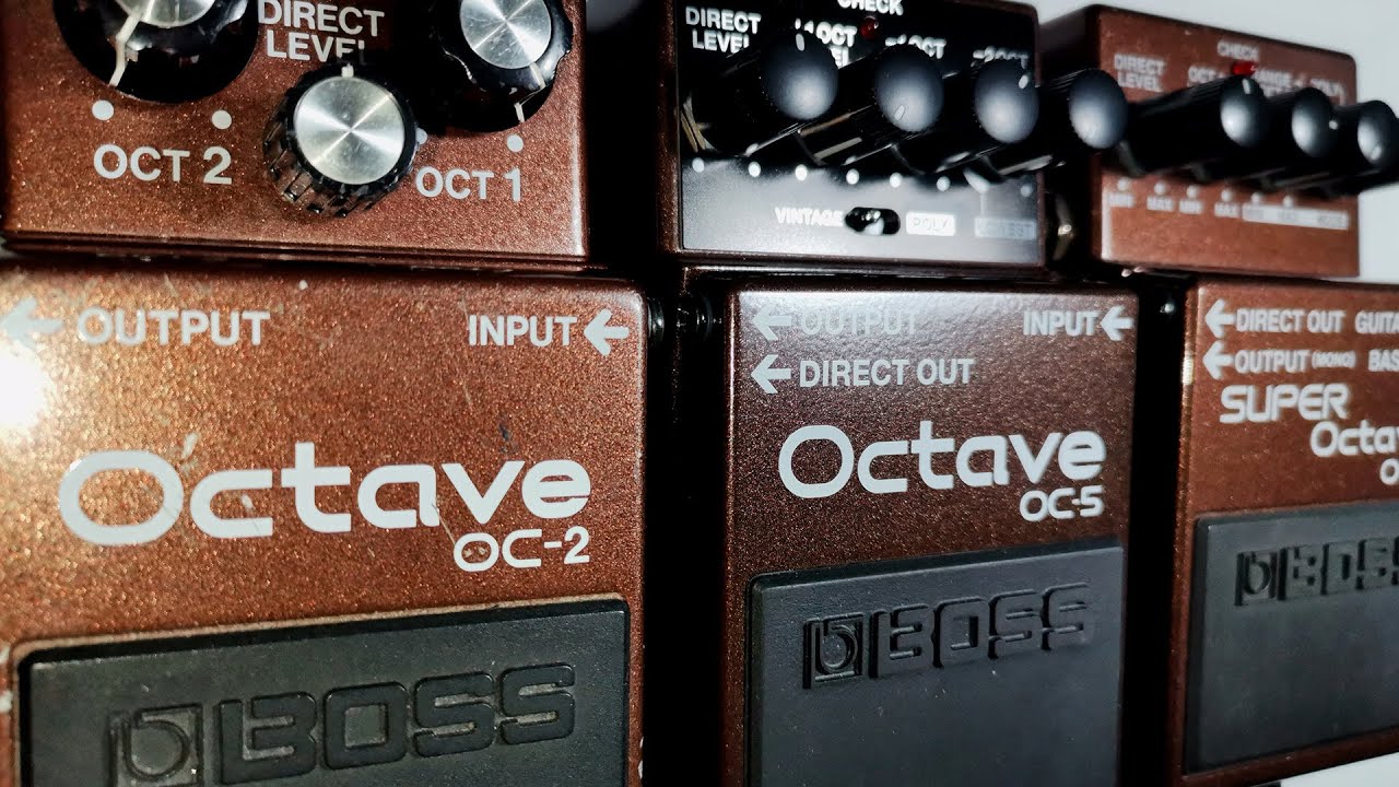 Boss OC-5 Octave (2023) vs OC-2 (1987) vs OC-3 (2004) vintage