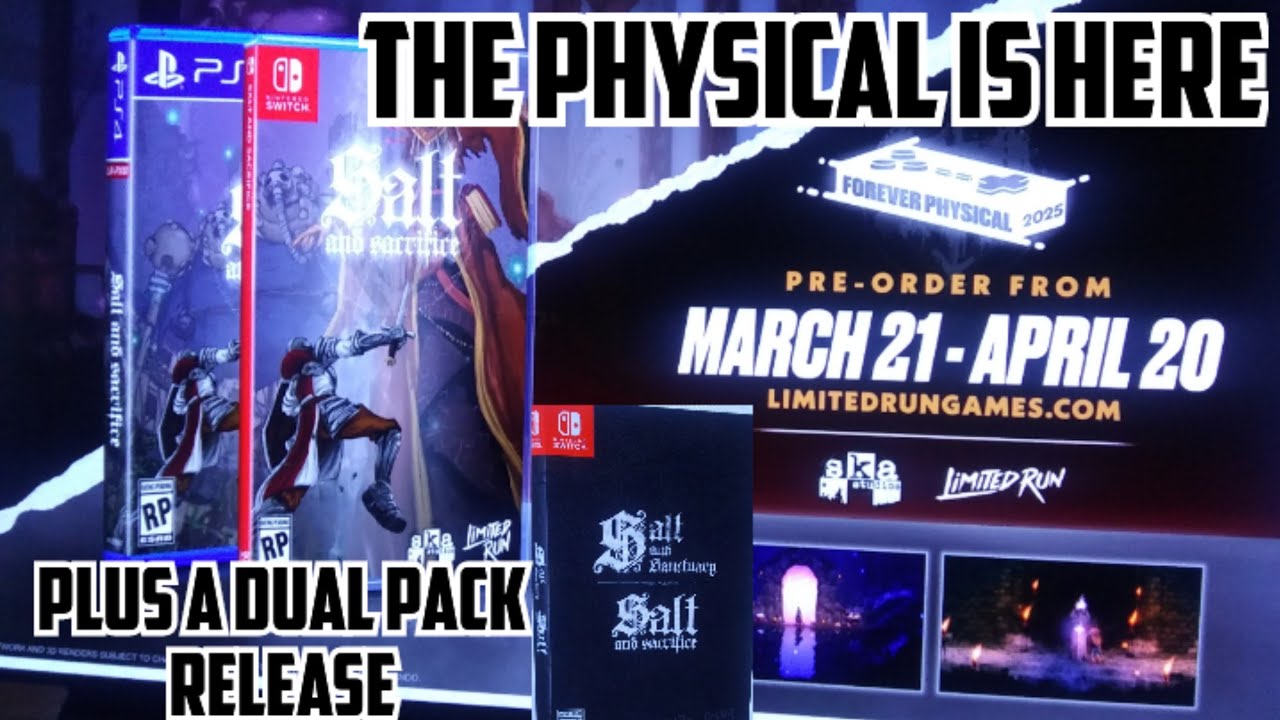 Salt and Sacrifice LRG physical switch + ps4. Plus a dual pack
