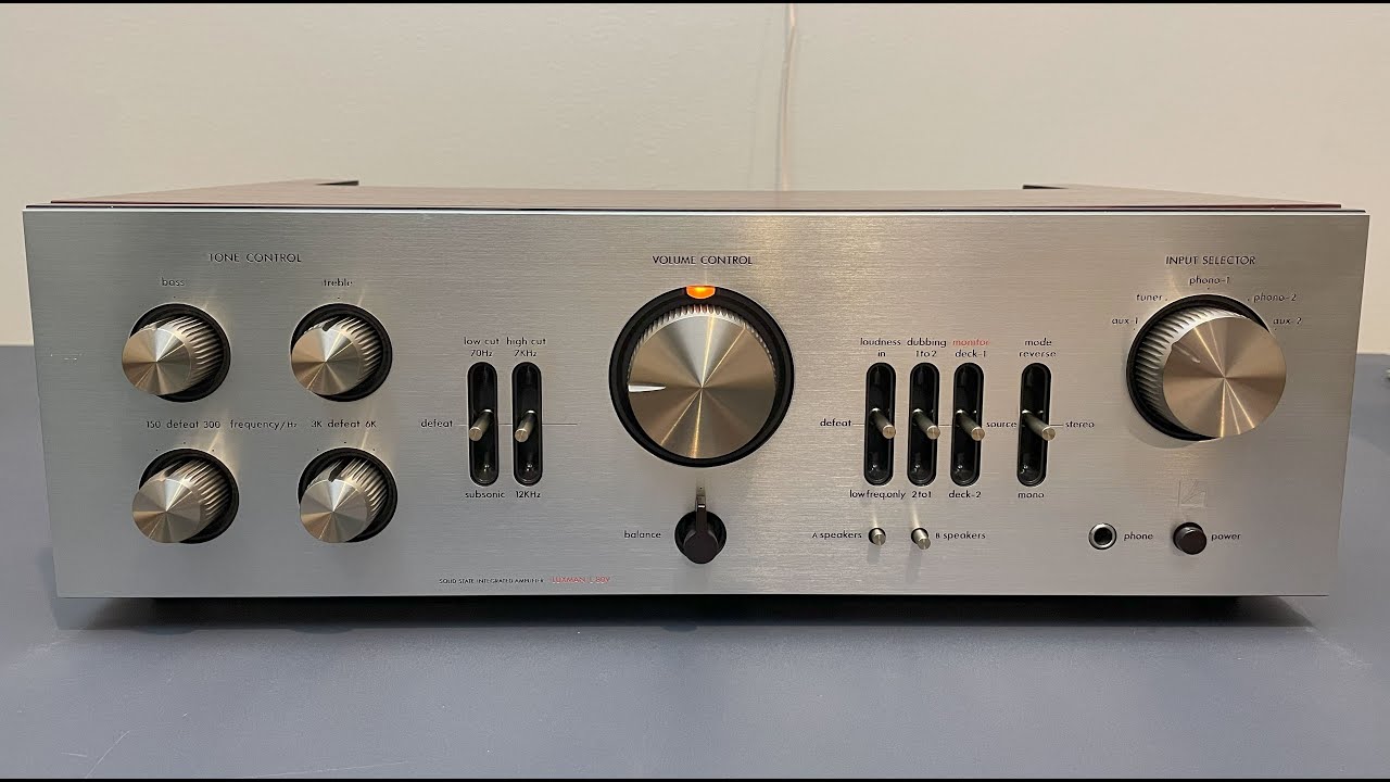 Luxman L-80V Stereo Integrated Amplifier - Demo video after repair