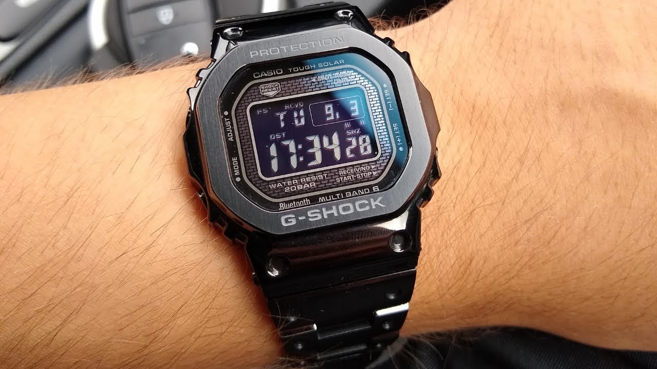 G-SHOCK - GMW-B5000GD-1ER Full Metal Black Unboxing & First