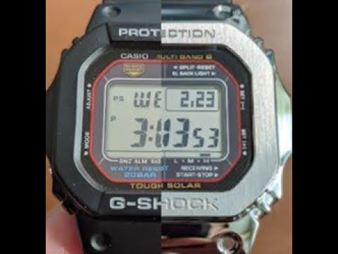 愛用のG-SHOCKをメタルカスタム！GW-M5610U-1JF -Metal Custom- - YouTube