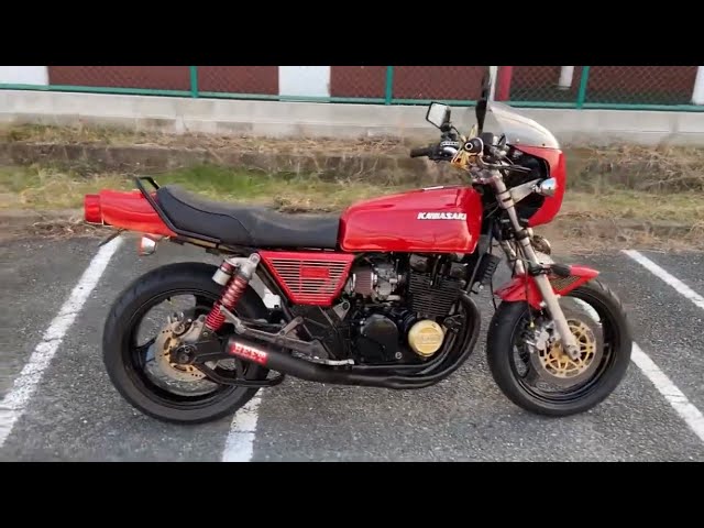 ゼファーx (Z400FX仕様) BEETマフラー - YouTube