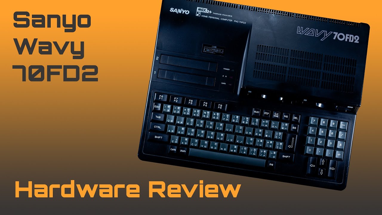 Sanyo Wavy PHC-70 FD2: Rarity with second flppy disk drive (MSX