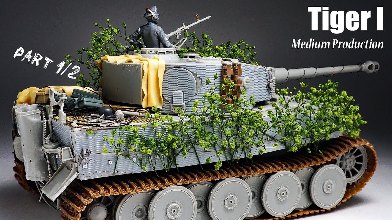 TIGER I - Part 1 - 1/35 TRUMPETER - Tank Model - [ model building