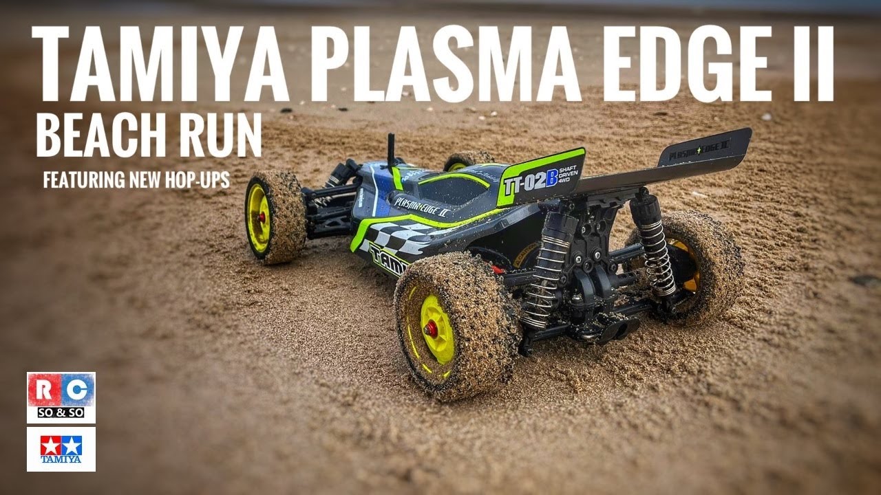 Tamiya Plasma Edge II Beach Run - TT02B with new Hop-ups - YouTube